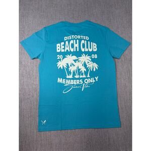 Distorted Beach Club T Shirt NEW